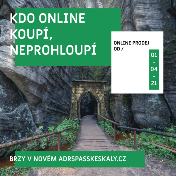 Adršpach - kampaň online